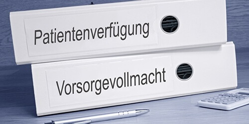Patientenverfügung&comma; Vorsorgevollmacht