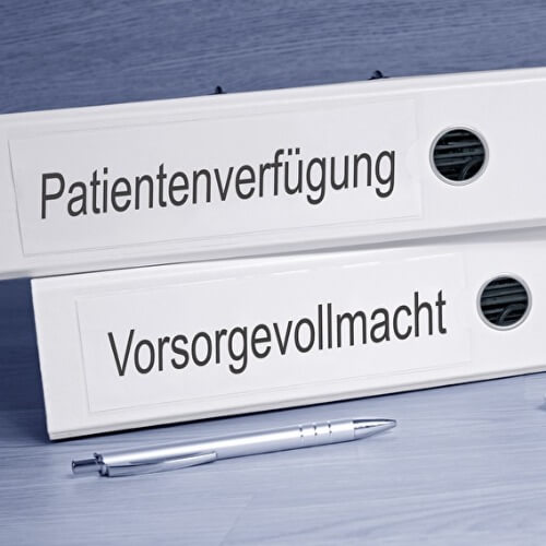 Patientenverfügung&comma; Vorsorgevollmacht